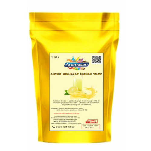 Limon Aromalı Toz İçecek 1 kg ürün görseli