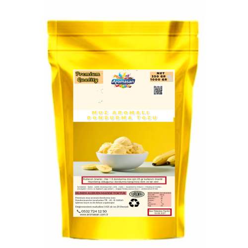 Muz Aromalı Dondurma Bazı 250 gr ürün görseli