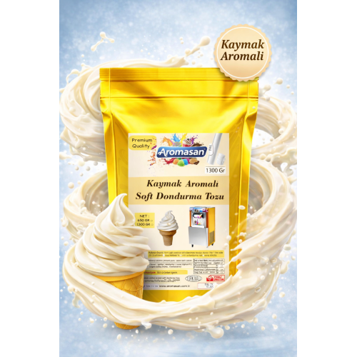 Kaymak Aromalı Soft Dondurma Tozu 1300 gr ürün görseli