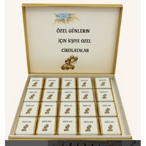 100 adet Logo Baskılı Çikolata – Kurumsal Prestijin Tatlı Yansıması ürün görseli
