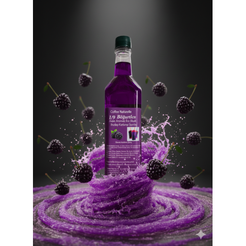 6×1 Litre Böğürtlen Aromalı Konsantre Şurup – 1’e 9 Sulandır, Her Şişeden 10 Litre Buzlaş! – Coffee Naturelle ürün görseli