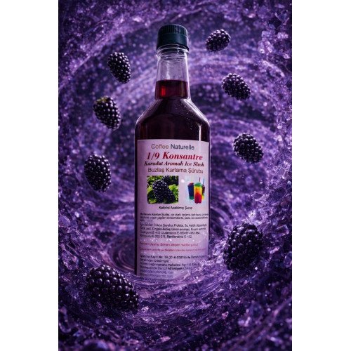6×1 Litre Karadut Aromalı Konsantre Şurup – 1’e 9 Sulandır, Her Şişeden 10 Litre Buzlaş! – Coffee Naturelle ürün görseli