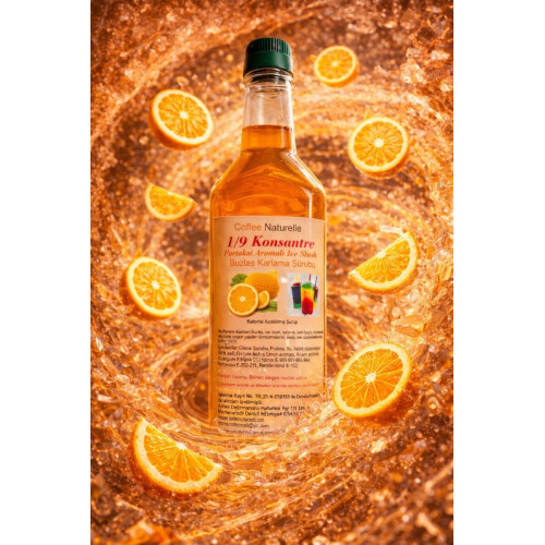 6×1 Litre Portakal Aromalı Konsantre Şurup – 1’e 9 Sulandır, Her Şişeden 10 Litre Buzlaş! – Coffee Naturelle ürün görseli