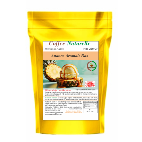 Ananas Dondurma Yapım Aroması – 250 Gr – Coffee Naturelle ürün görseli