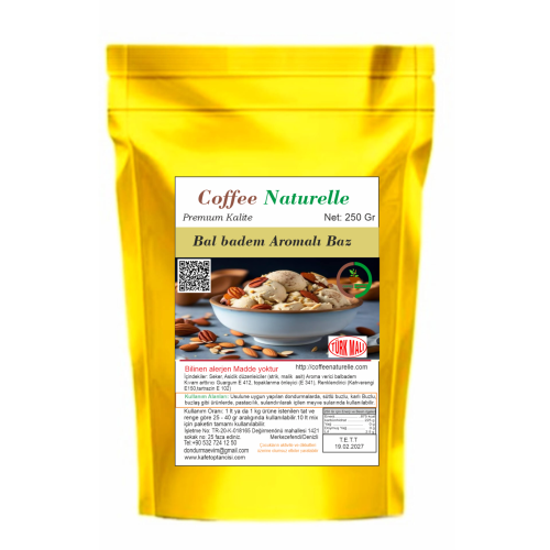 Bal Badem Aromalı Dondurma ve Pastacılık Tozu 250 gr – Coffee Naturelle ürün görseli