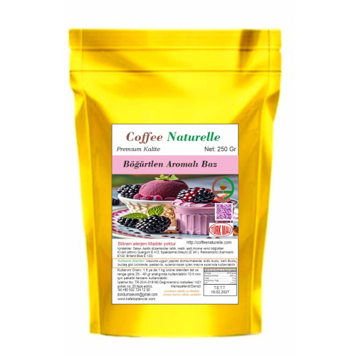 Böğürtlen Aromalı Dondurma ve Pastacılık Tozu 250 gr – Coffee Naturelle ürün görseli