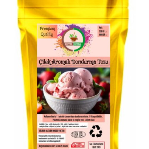 Çikolata Aromalı Dondurma Tozu 250 gr – Coffee Naturelle ürün görseli