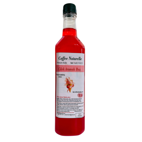 Çilek Aromalı Baz – 1 Litre – Coffee Naturelle ürün görseli