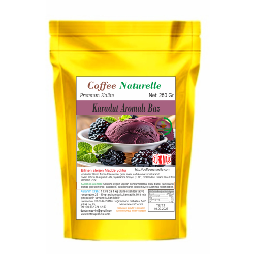 Karadut Aromalı Dondurma ve Pastacılık Tozu 250 gr – Coffee Naturelle ürün görseli