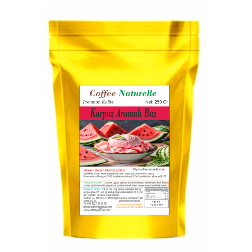Karpuz Aromalı Dondurma ve Pastacılık Tozu 250 gr – Coffee Naturelle ürün görseli