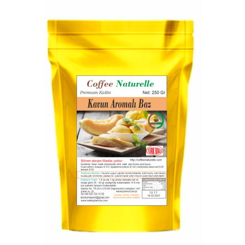 Kavun Aromalı Dondurma ve Pastacılık Tozu 250 gr – Coffee Naturelle ürün görseli