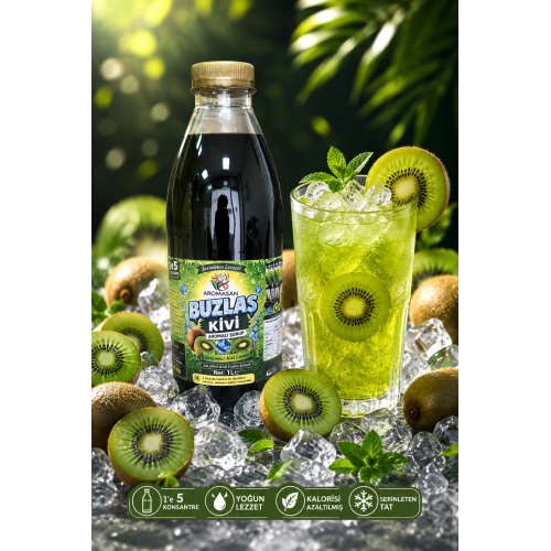 Kivi Aromalı Buzlaş-slush 1 e 5 Şurup 1 Lt ürün görseli