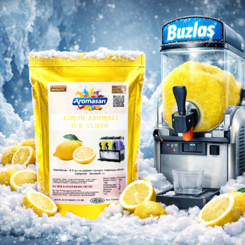 Limon Aromalı Buzlaş -slush tozu 1250 gr ürün görseli