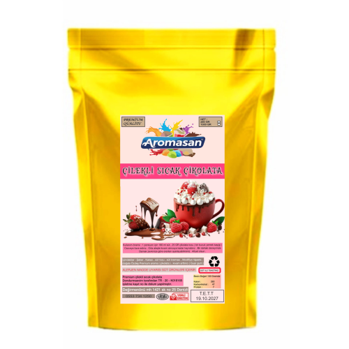 Çilek Aromalı Sıcak Çikolata 1 kg ürün görseli